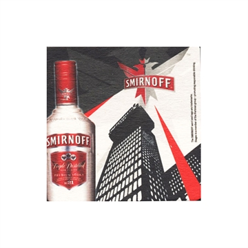 Smirnoff glasbrikker, 10 stk.