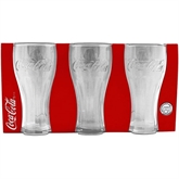 Coca-Cola glas klar, 37 cl, 3 stk.