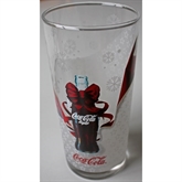 Coca-Cola Light juleglas, hvid