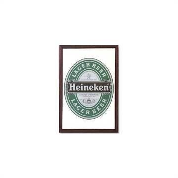 Heineken barspejl, Label