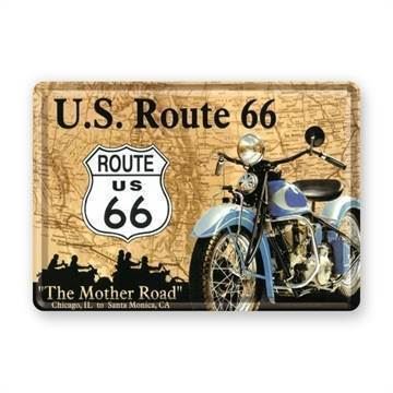 Route 66 metalpostkort