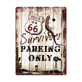 Route 66 Desert Parking Only metalskilt