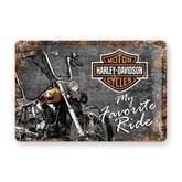 Harley-Davidson metalskilt, Favorite Ride