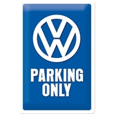 VW Parking Only metalskilt