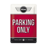 MINI Cooper Parking Only metalskilt