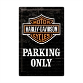 Harley-Davidson Parking Only metalskilt XXL