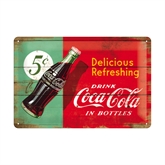 Coca-Cola metalskilt, Delicious