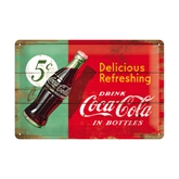 Coca-Cola metalskilt, 1950erne