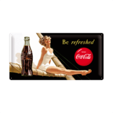 Coca-Cola metalskilt XL, Be Refreshed