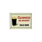Guinness mini metalskilt, Sold Here