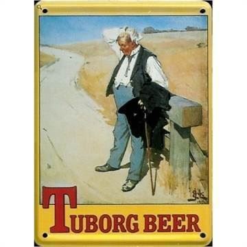 Tuborg mini metalskilt