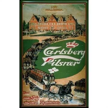 Carlsberg metalskilt, Heste