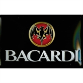 Bacardi metalskilt, Label