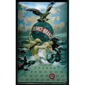 Fernet Branca metalskilt, kalender