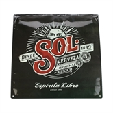 SOL Cerveza XL metalskilt