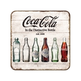 Coca-Cola metal glasbrik, Bottles
