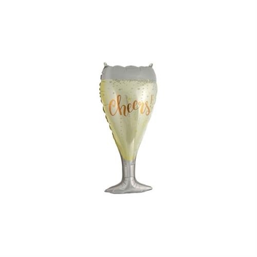 Champagneglas XL, oppustelig