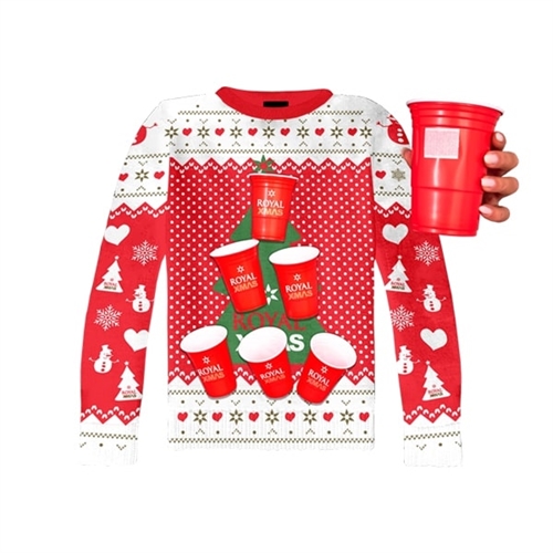 Royal X-mas julesweater m/BeerPong