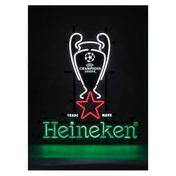 Heineken Champions League neon lysskilt