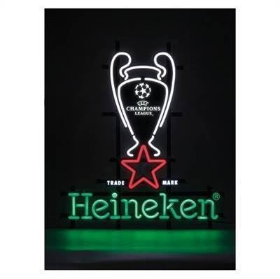 Heineken Champions League neon lysskilt